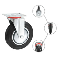 Rodas giratórias 4 pcs 200 mm