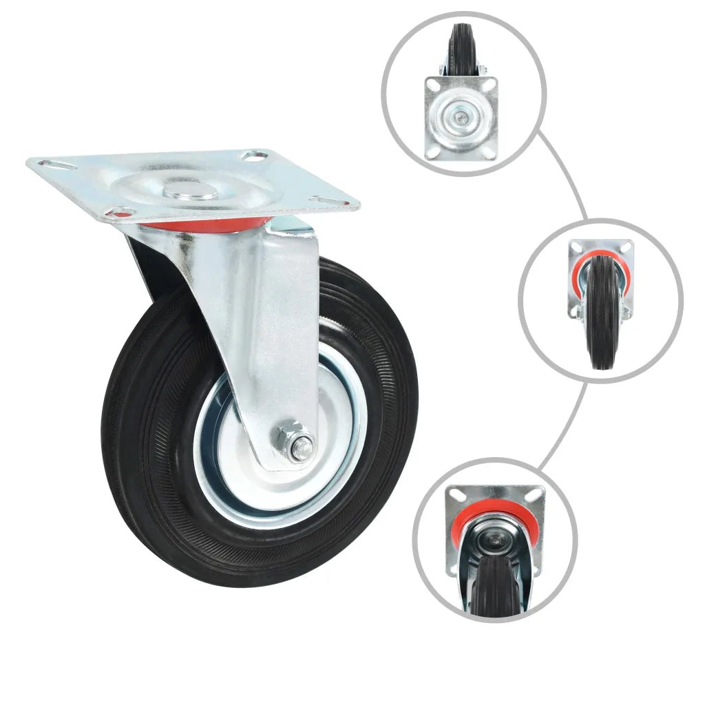 Rodas giratórias 4 pcs 125 mm