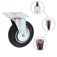 Rodas giratórias 4 pcs 125 mm