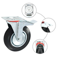 Rodas giratórias 4 pcs 200 mm