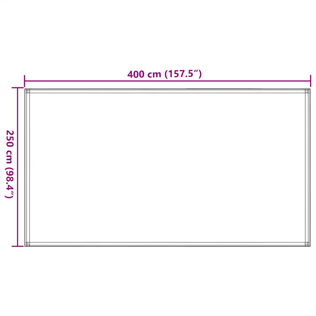 Tapete para tenda 250x400 cm PEAD verde