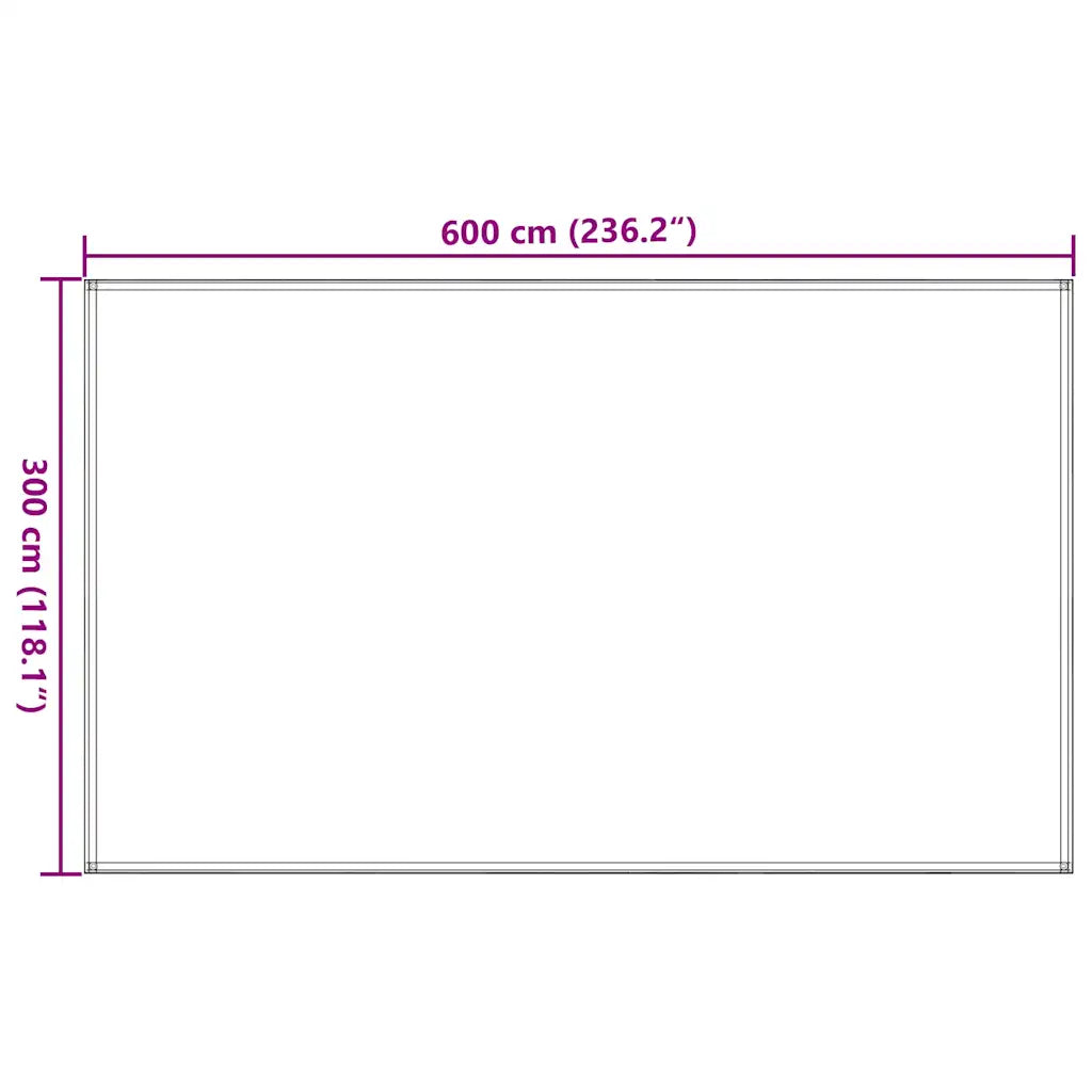 Tapete para tenda 300x600 cm PEAD verde