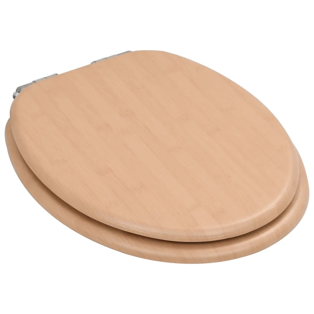 Assento de sanita com tampa de fecho suave MDF design bambu