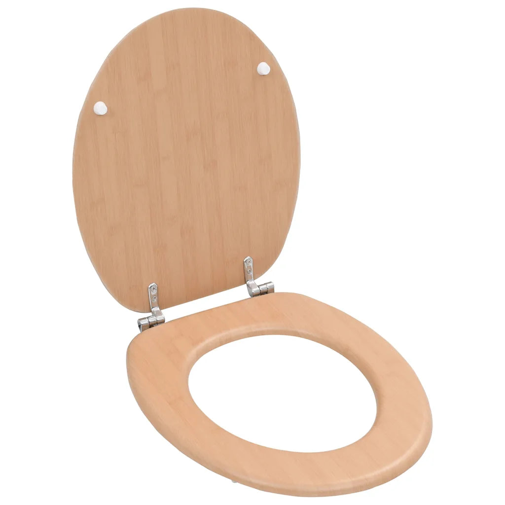 Assento de sanita com tampa MDF design bambu