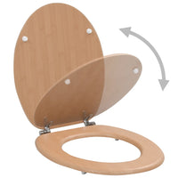Assento de sanita com tampa MDF design bambu