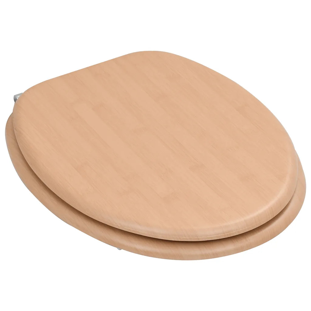 Assento de sanita com tampa MDF design bambu