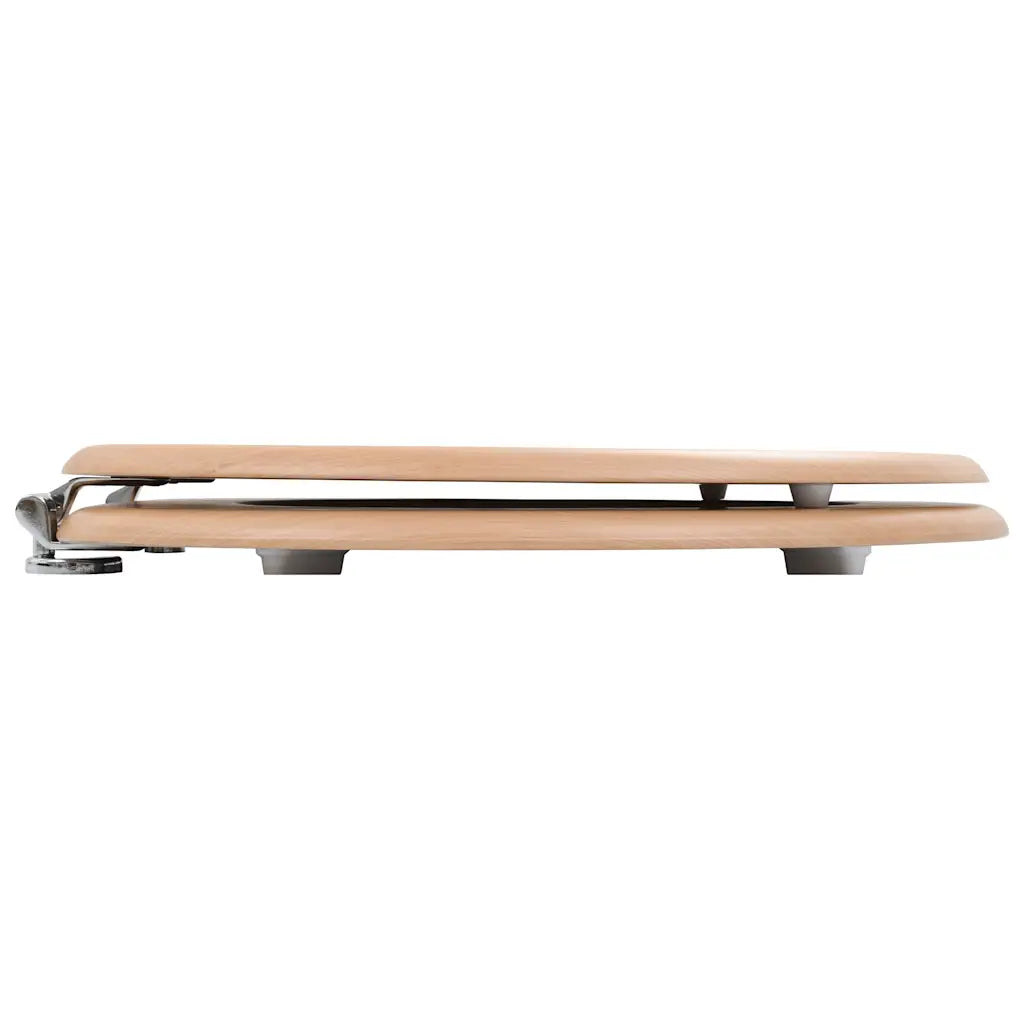 Assento de sanita com tampa MDF design bambu