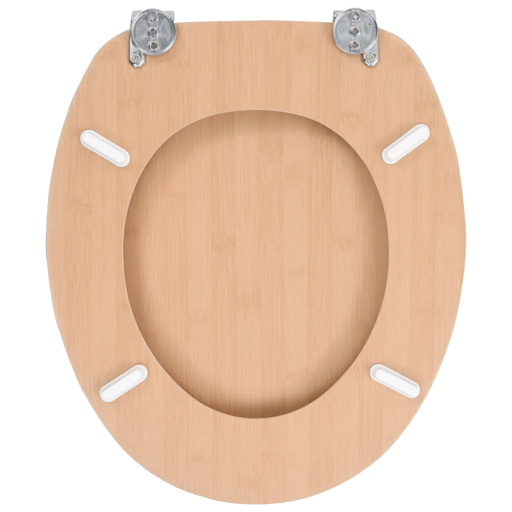 Assento de sanita com tampa MDF design bambu