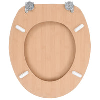 Assento de sanita com tampa MDF design bambu