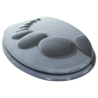 Assento de sanita com tampa de fecho suave MDF design pedras