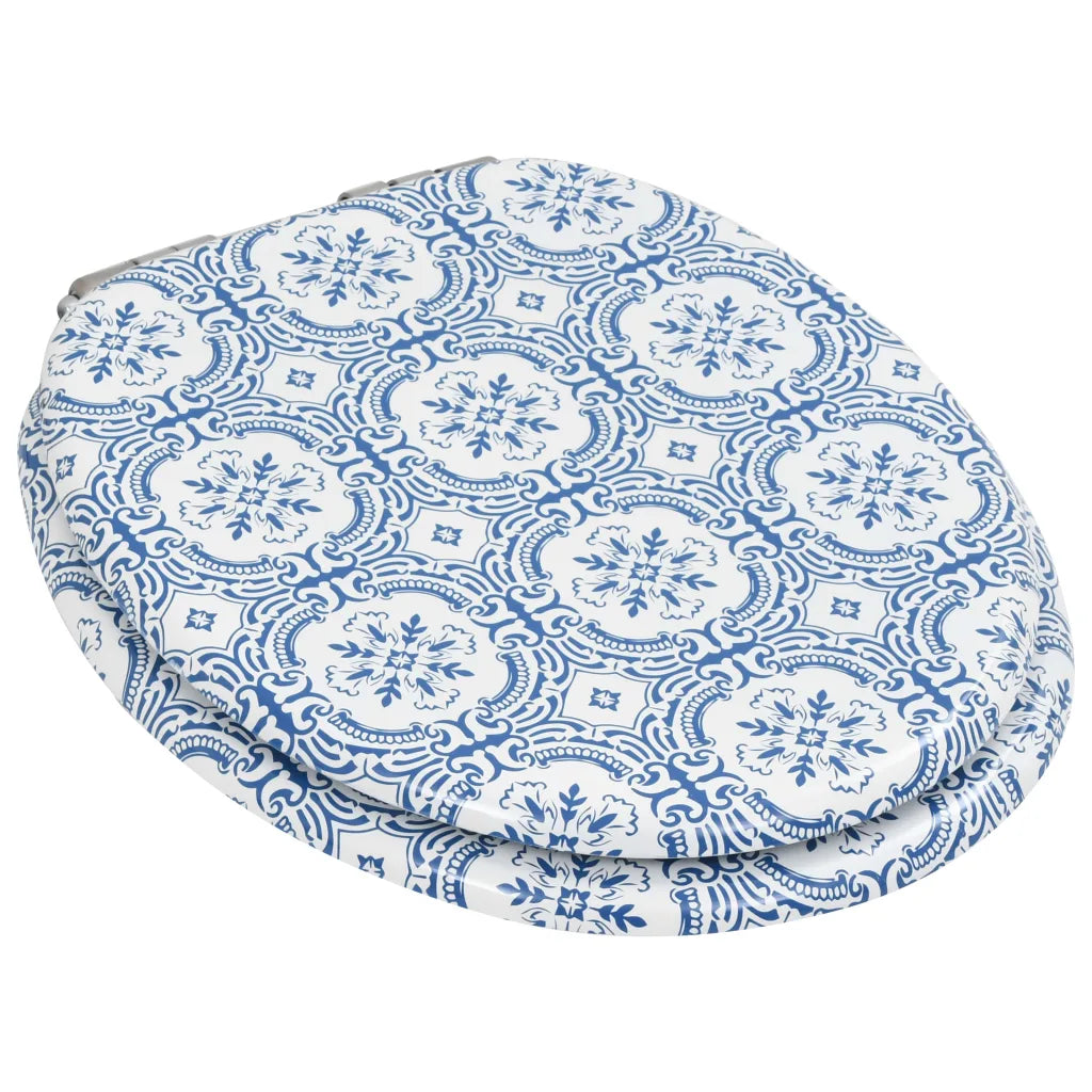Assento de sanita com tampa de fecho suave MDF design porcelana