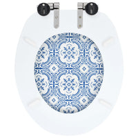 Assento de sanita com tampa de fecho suave MDF design porcelana