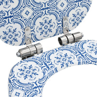 Assento de sanita com tampa de fecho suave MDF design porcelana