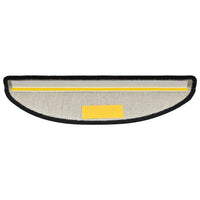 Tapetes de escada 15 peças 56x17x3 cm  semicircular