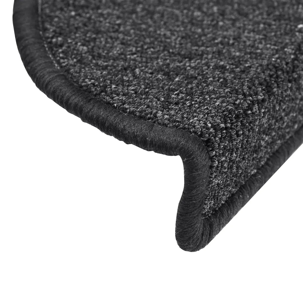 Tapetes de escada 15 peças 56x17x3 cm  semicircular
