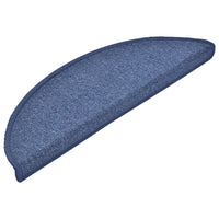 Tapetes de escada 15 peças 56x17x3 cm  semicircular