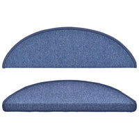 Tapetes de escada 15 peças 56x17x3 cm  semicircular