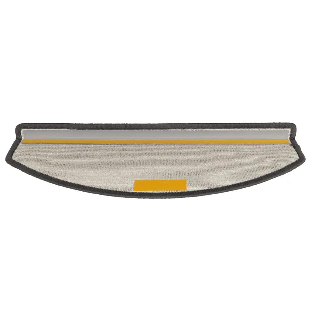 Tapetes de escada 15 peças 65x24x4 cm cinza escuro semicircular grande