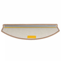 Tapetes de escada 15 peças 65x24x4 cm  claro meio redondo grande