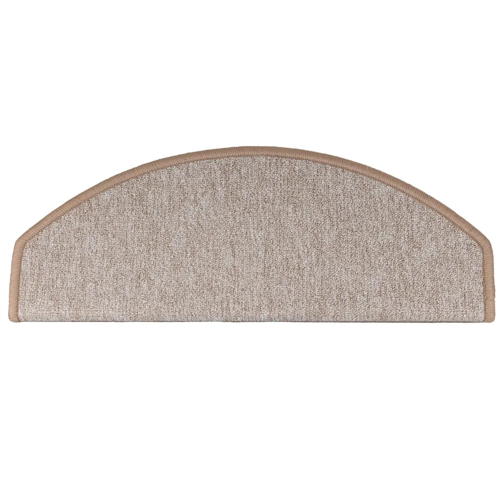Tapetes de escada 15 peças 65x24x4 cm  claro meio redondo grande
