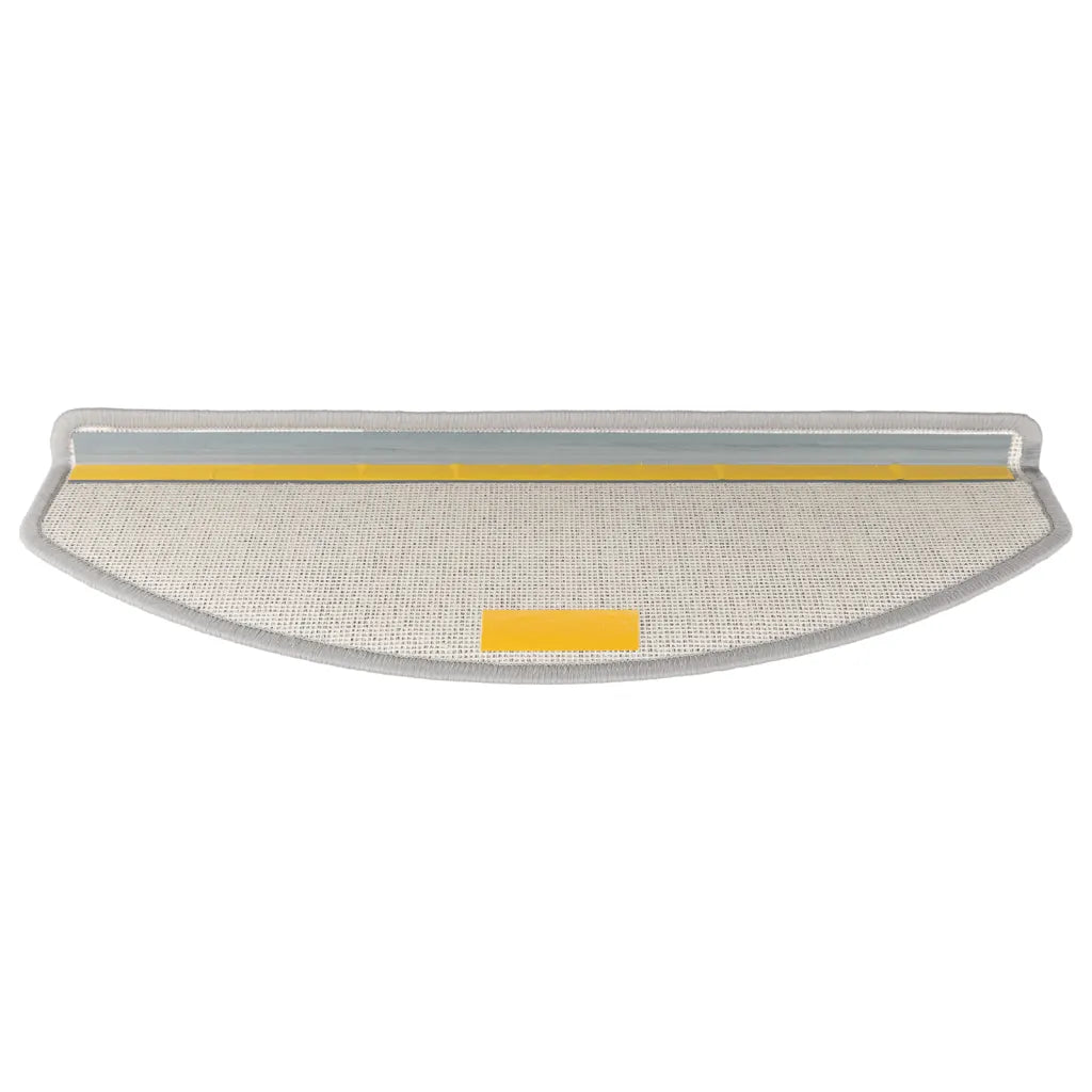 Tapetes de escada 15 pcs 65x24x4 cm cinzento claro