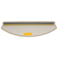 Tapetes de escada 15 peças 65x24x4 cm cinza-claro semicircular grande
