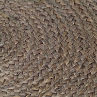 vidaXL Tapete artesanal em juta redondo 90 cm cinzento