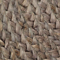 vidaXL Tapete artesanal em juta redondo 90 cm cinzento
