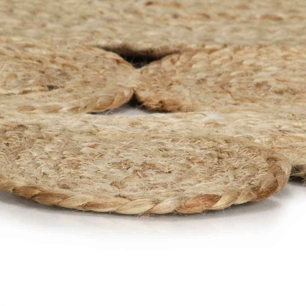 vidaXL Tapete artesanal em juta trançada 90 cm