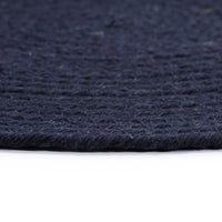 Individuais mesa 4 pcs algodão liso 38 cm redondo -marinho
