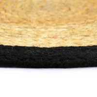Individuais de mesa 4 pcs juta e algodão 38 cm natural e