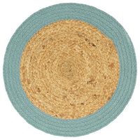Individuais de mesa 6 pcs juta e algodão 38 cm natural e