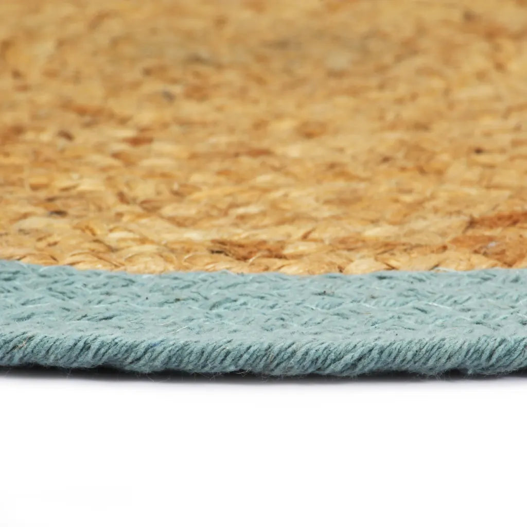 Individuais de mesa 6 pcs juta e algodão 38 cm natural e