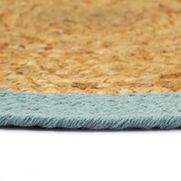 Individuais de mesa 6 pcs juta e algodão 38 cm natural e