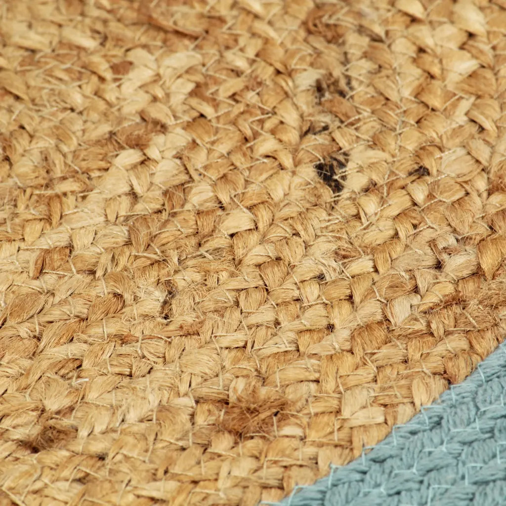 Individuais de mesa 6 pcs juta e algodão 38 cm natural e