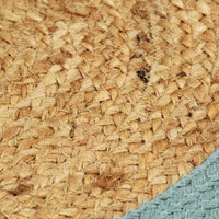 Individuais de mesa 6 pcs juta e algodão 38 cm natural e