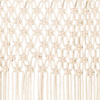 vidaXL Cortina macramé 140x240 cm algodão