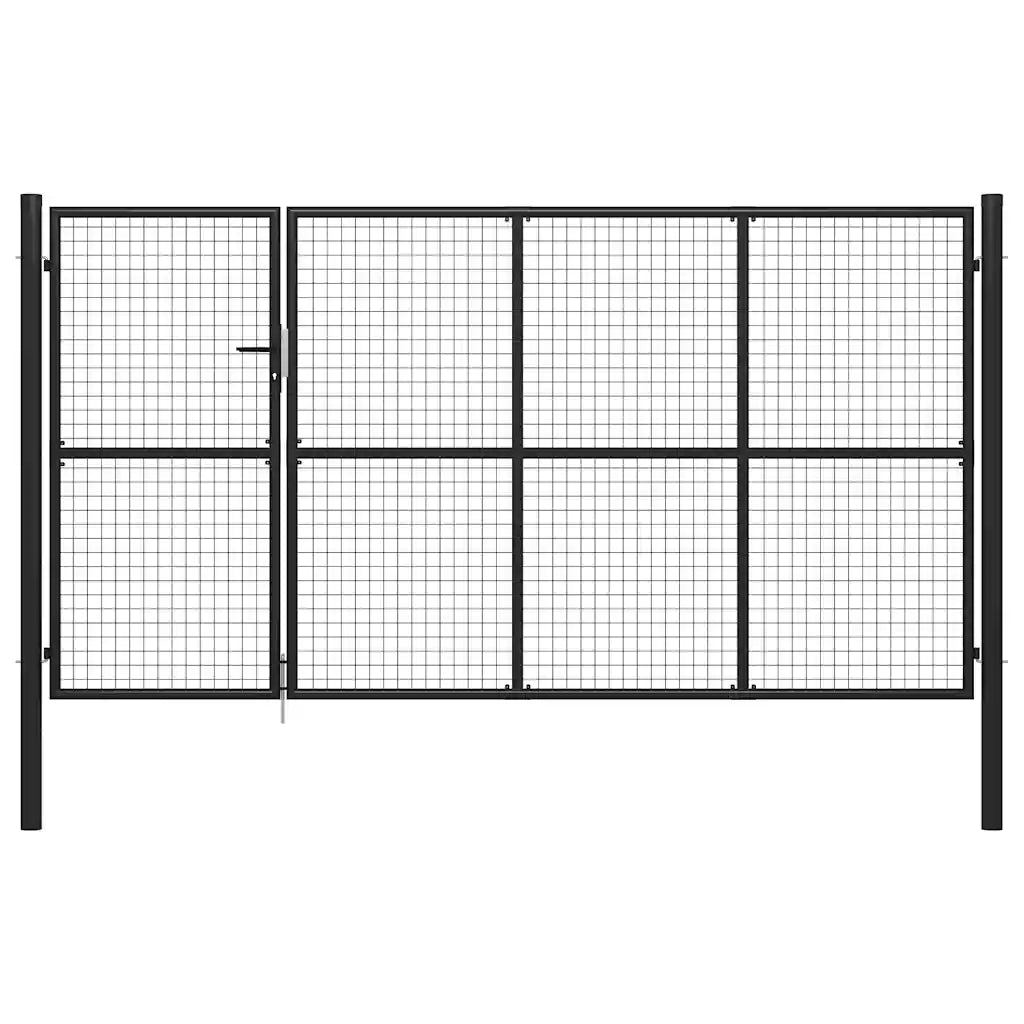 Portão de jardim em aço 350x150 cm