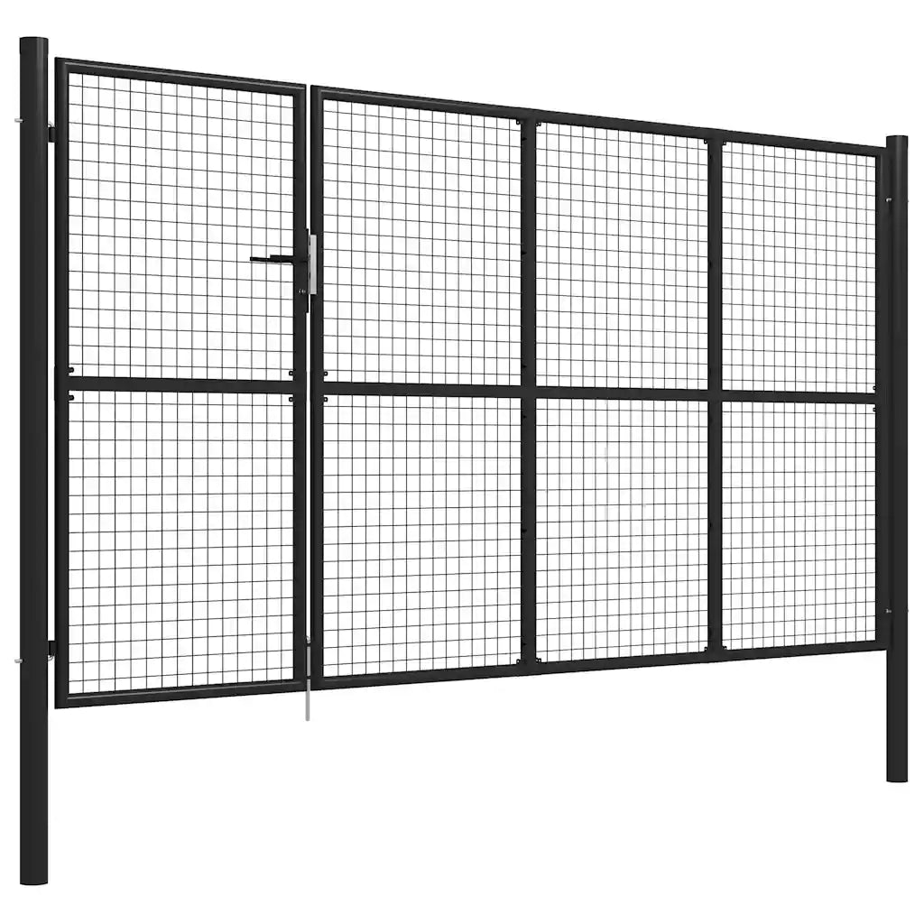 Portão de jardim em aço 350x150 cm