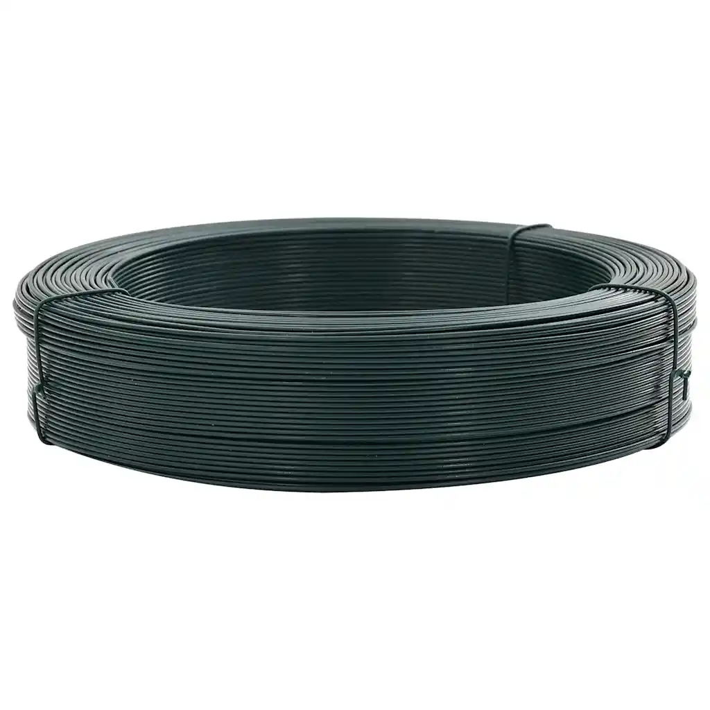 Arame para prender cerca 250 m 0,9/1,4 mm aço preto esverdeado