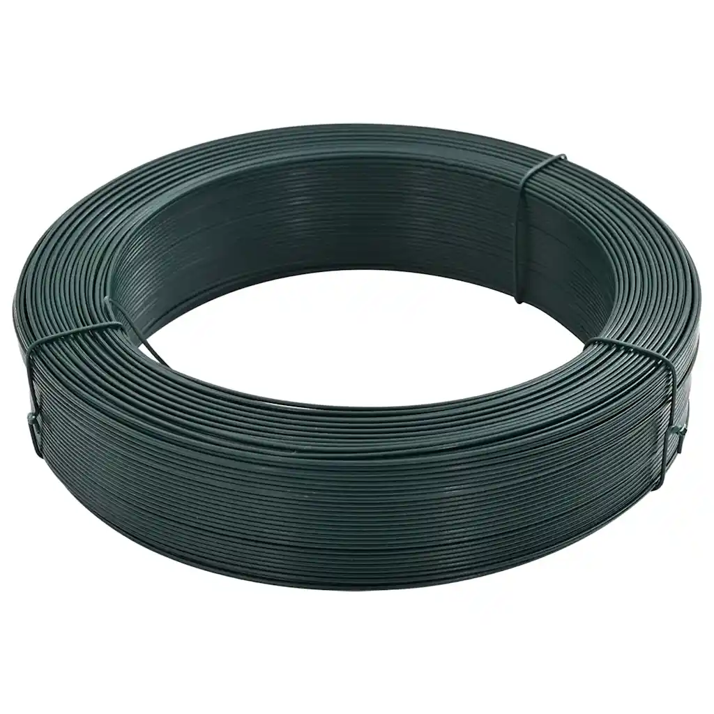 Arame para prender cerca 250 m 0,9/1,4 mm aço preto esverdeado