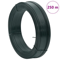 Arame para prender cerca 250 m 0,9/1,4 mm aço preto esverdeado