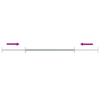 vidaXL Barra segurança de janela ajustável 710-1200 mm