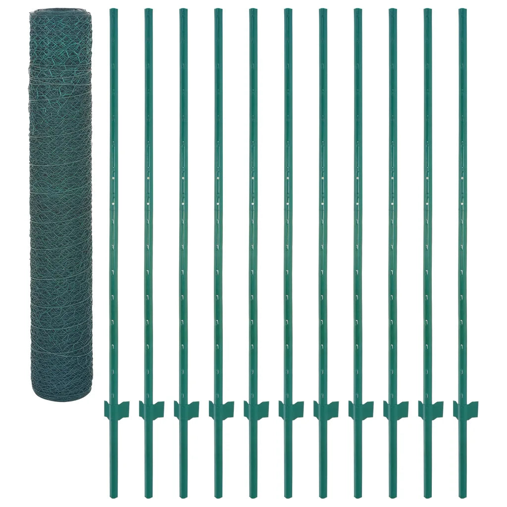 Cerca de arame com postes aço 25x1,5 m