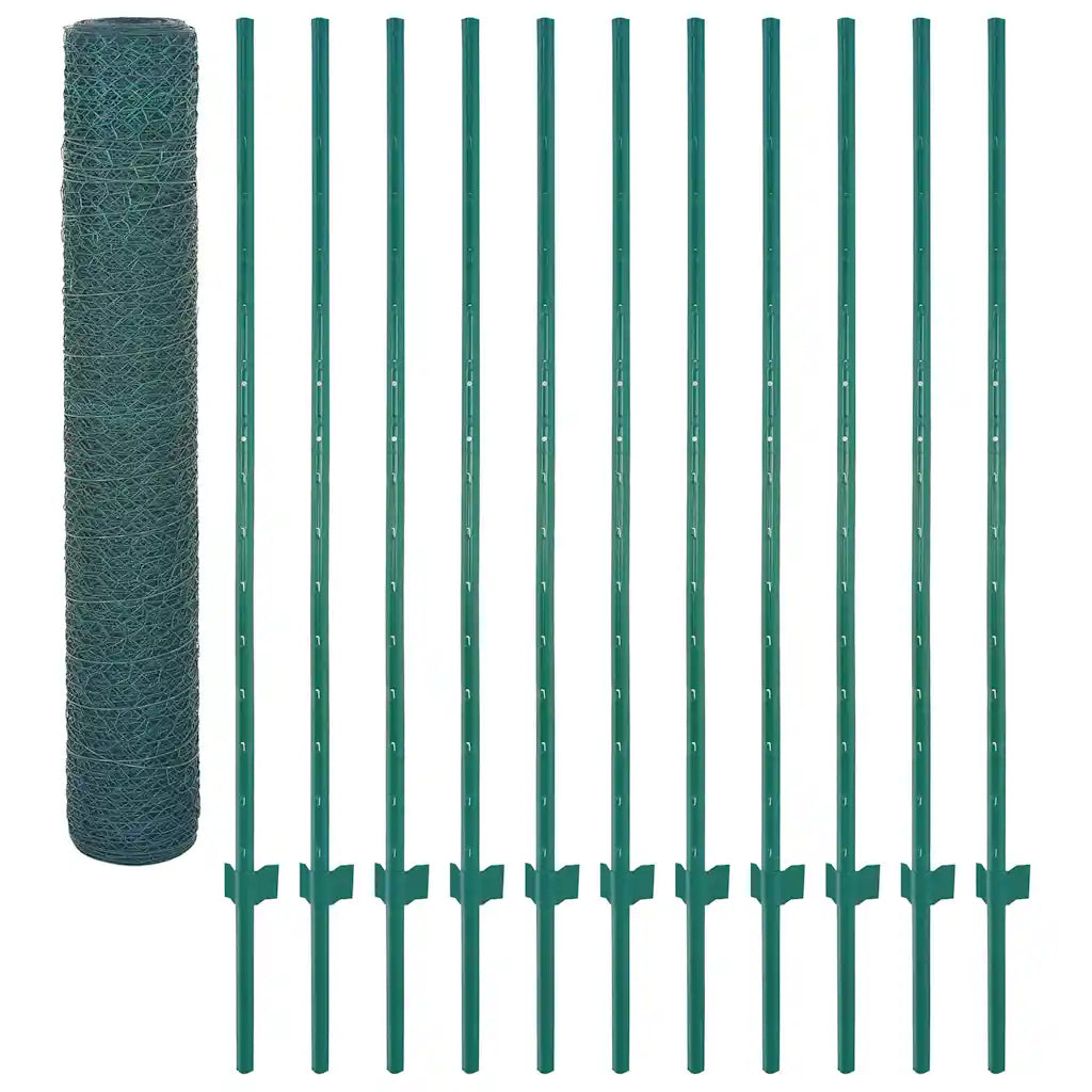 Cerca de arame com postes aço 25x1,5 m