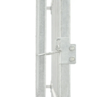 Canil de exterior com telhado 300x300x200 cm