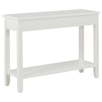 vidaXL Mesa consola 110x35x80 cm madeira branco