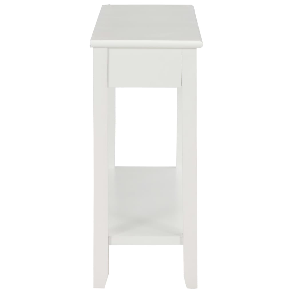 vidaXL Mesa consola 110x35x80 cm madeira branco