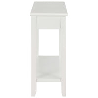 vidaXL Mesa consola 110x35x80 cm madeira branco