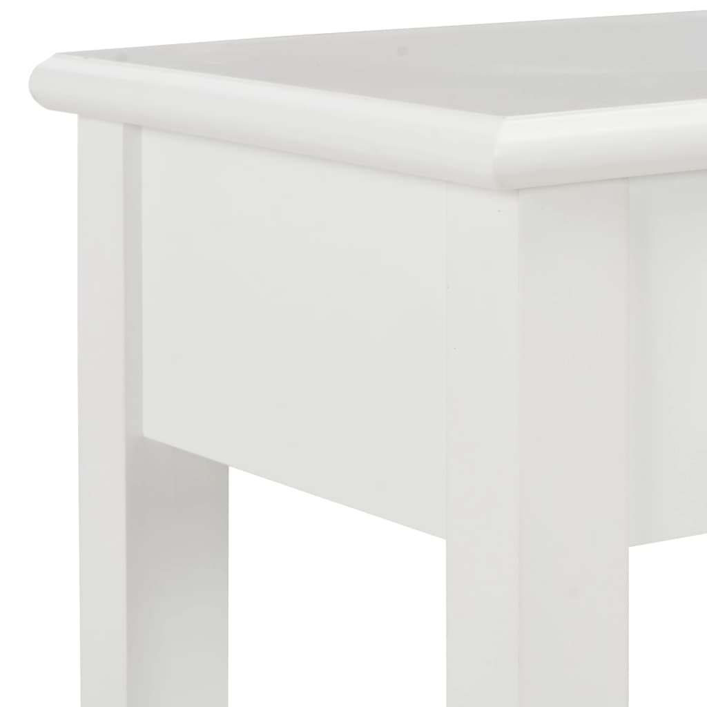 vidaXL Mesa consola 110x35x80 cm madeira branco